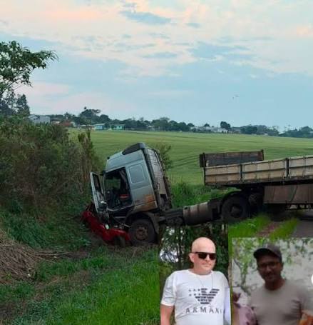 Quem eram os dois homens que morreram em acidente na BR-468, em Bom Progresso