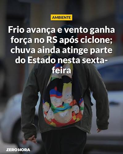 Frio avança e vento ganha força nesta sexta-feira, após ciclone, no Rio Grande do Sul